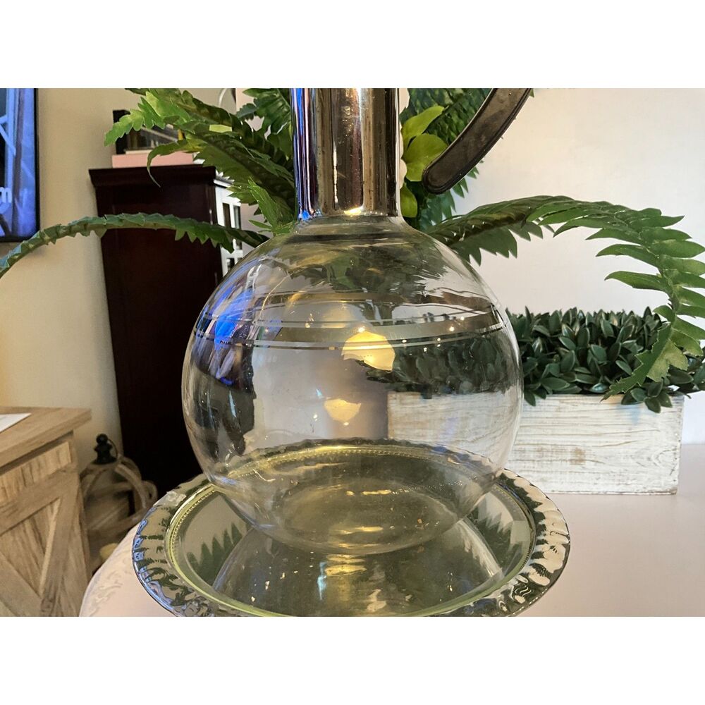 MCM Inland Glass Company carafe coffee or wine; great Mid Century vintage look - Picture 4 of 8